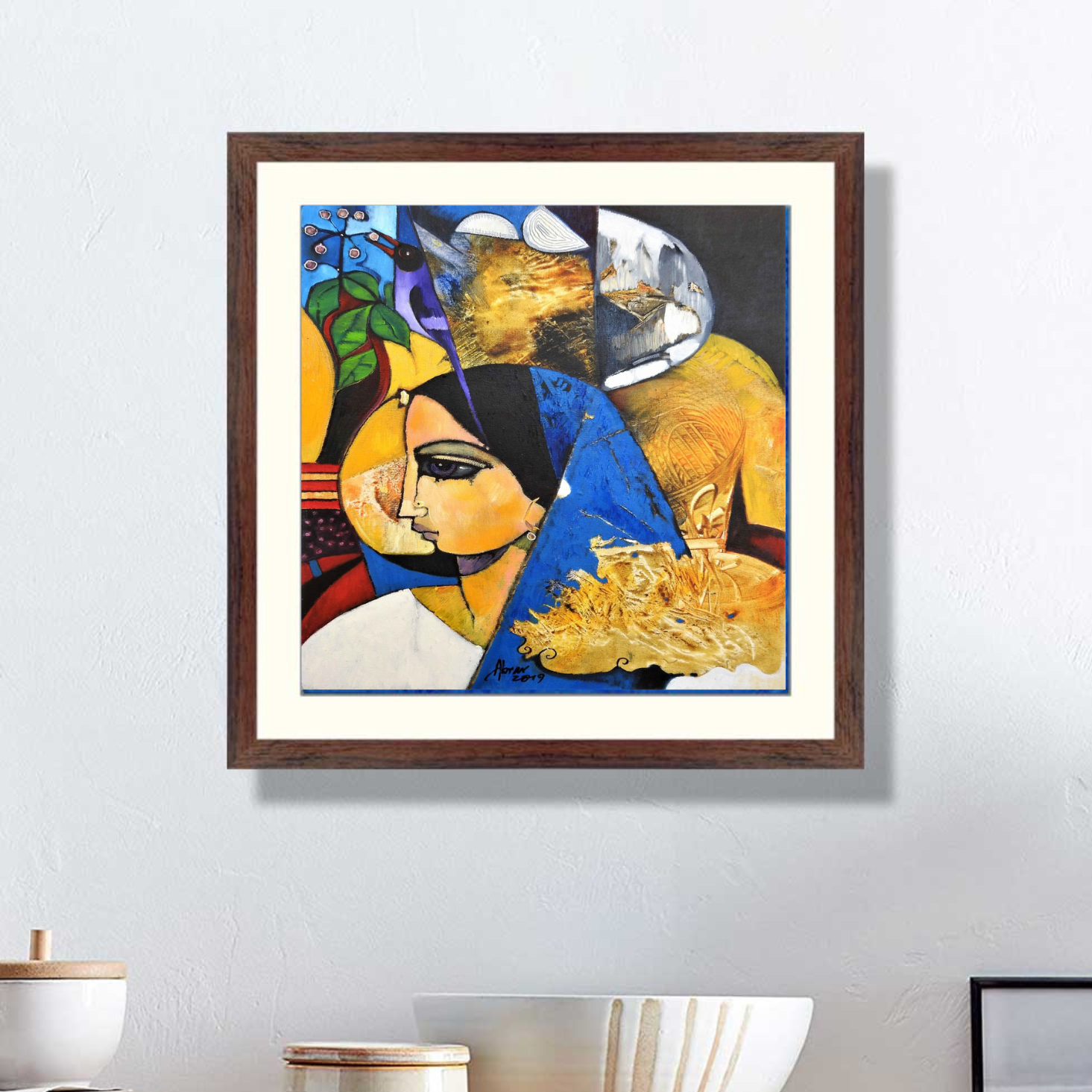 abstract shapes frame