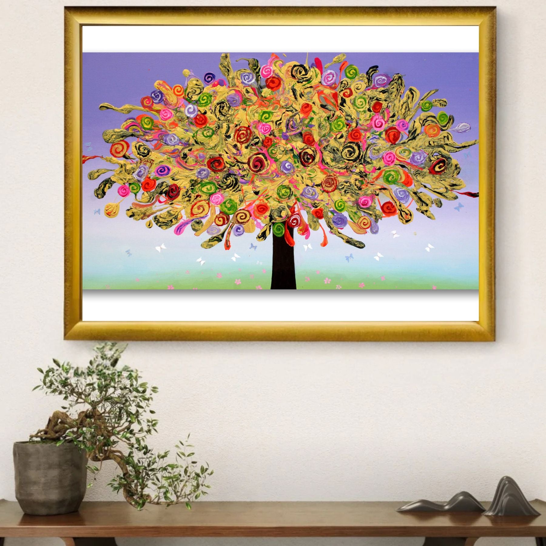 Colorful Leaves tree Frame