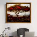 Tree Watercolor look scenery Frame